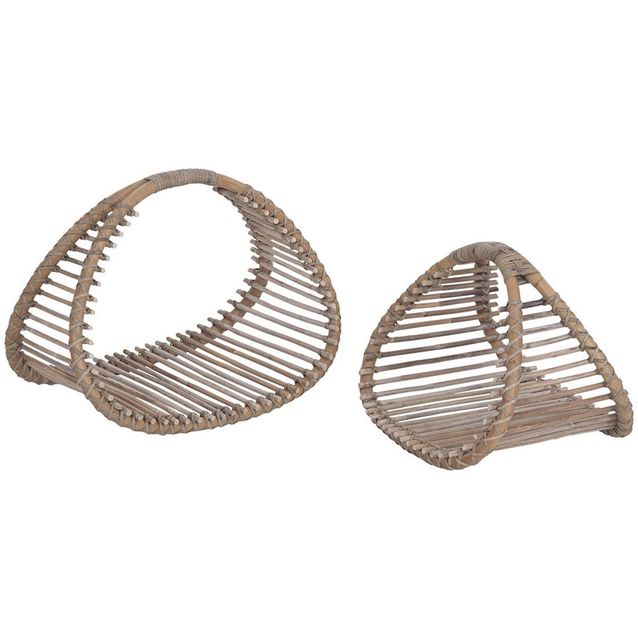 Polttopuukori Hillerstorp Elda, 2kpl, ruskea