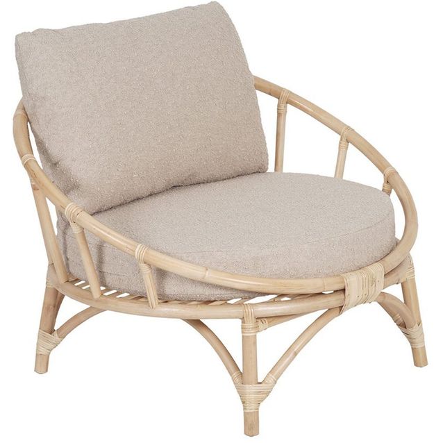 Lepotuoli terassille Hillerstorp Sienna, beige/hiekka