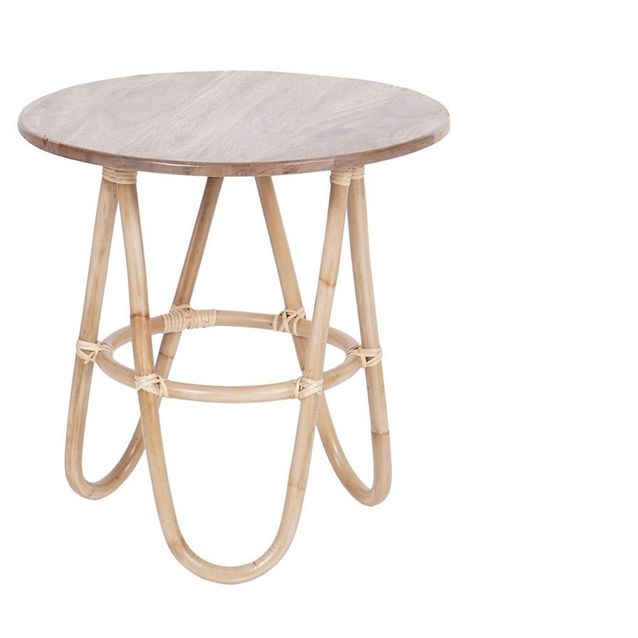 Sivupöytä Hillerstorp Sienna, Ø55cm, ruskea