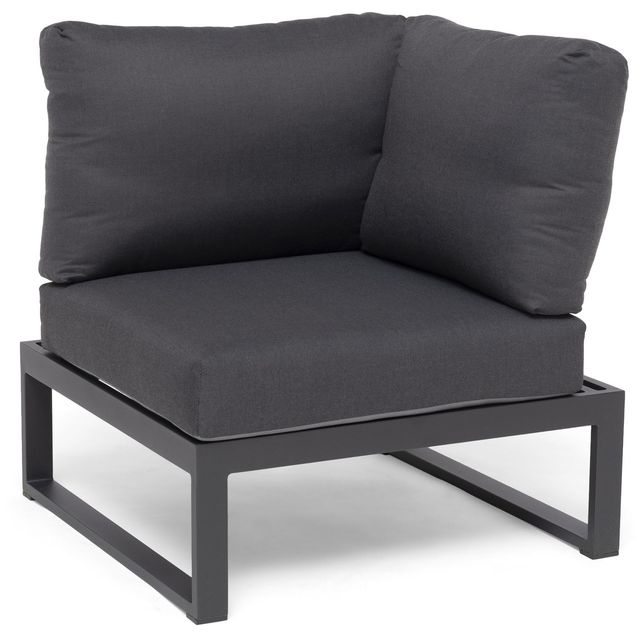 Ulkosohvan kulmaosa Hillerstorp Oxelunda, harmaa