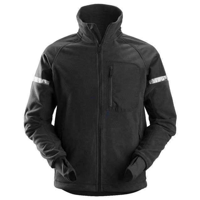 Fleecetakki Snickers Workwear AllroundWork 8005 musta