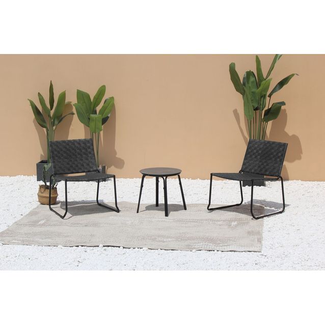 Tuoli Huoku Anna, polyrottinki/teräs, harmaa