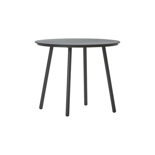 Ruokapöytä Huoku Ville, Ø100cm, harmaa/musta