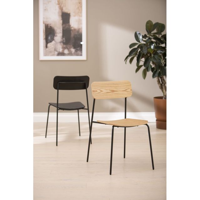 Ruokapöydän tuoli Huoku Taavi, saarniviilu, 2kpl