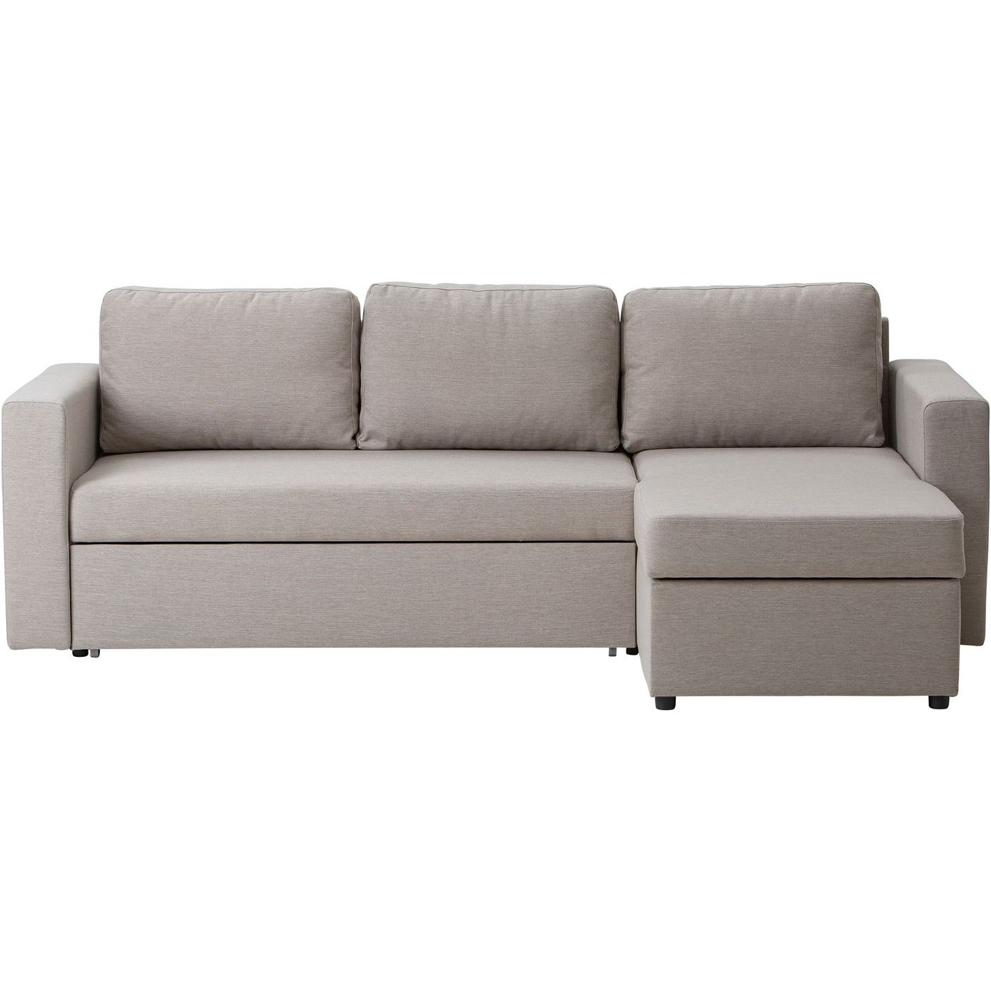 Divaanivuodesohva Huoku Siiri, 3-istuttava, avattavalla vuodevaatelaatikolla, beige