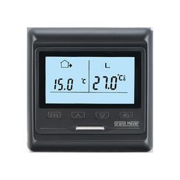 Yhdistelmätermostaatti Grand Meyer HW800, 16 A, musta
