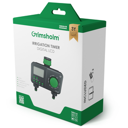 Digitaalinen kasteluajastin Grimsholm LCD-näytöllä