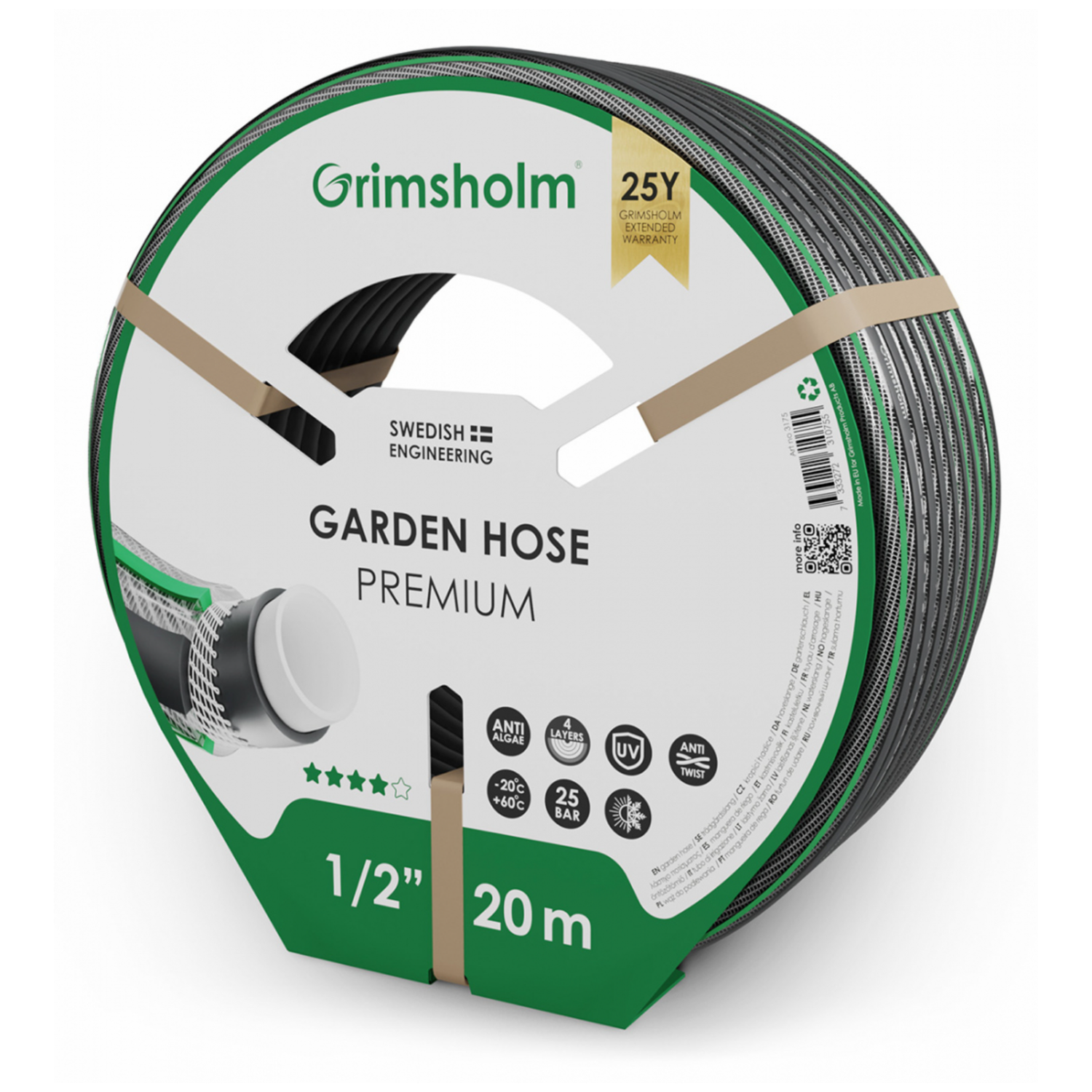 Puutarhaletku Grimsholm Premium 1/2" 20m