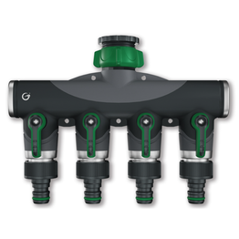 4-tie hanaliitin Grimsholm säätöventtiilillä