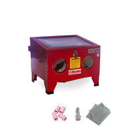 Hiekkapuhalluskaappi Hawk täydellinen paketti suojakalvolla nippelillä ja suodattimella