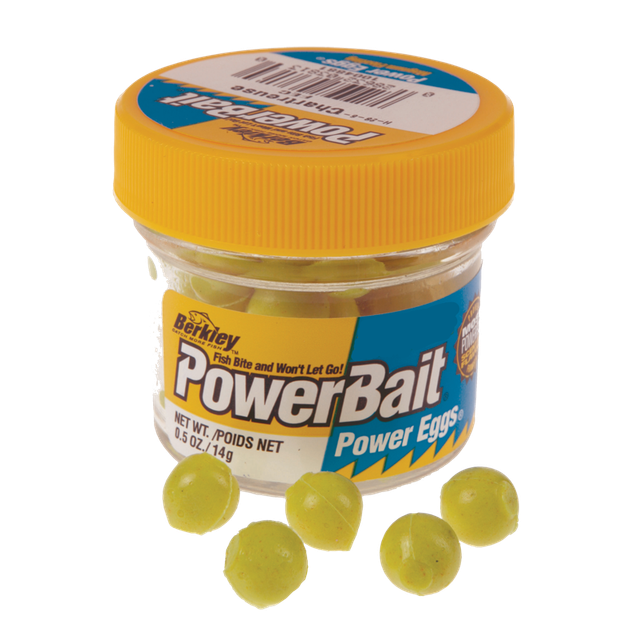 Viehe Berkley Sparkle Power Eggs Chartreuse Suomuilla