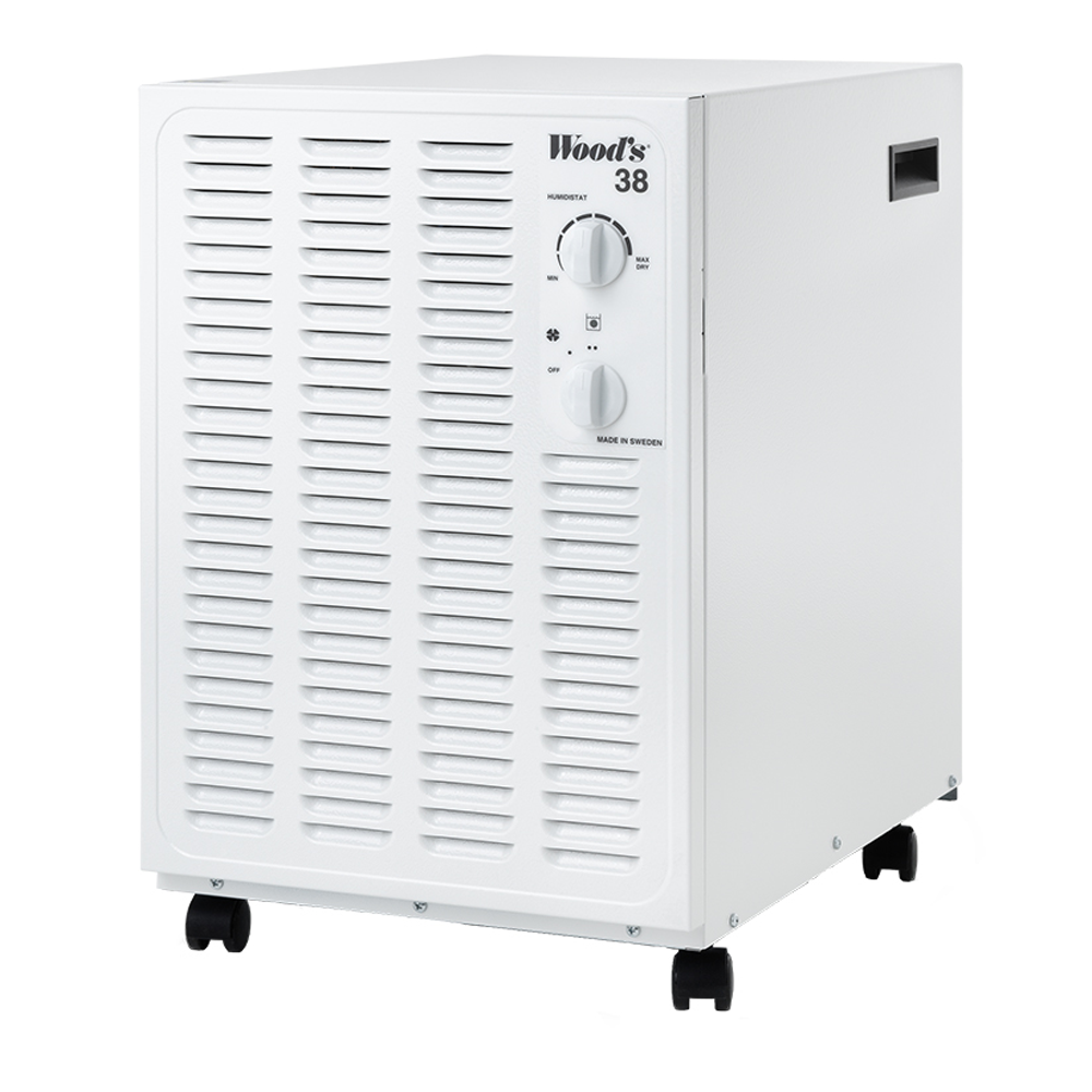 Ilmankuivain Woods SW38F valkoinen