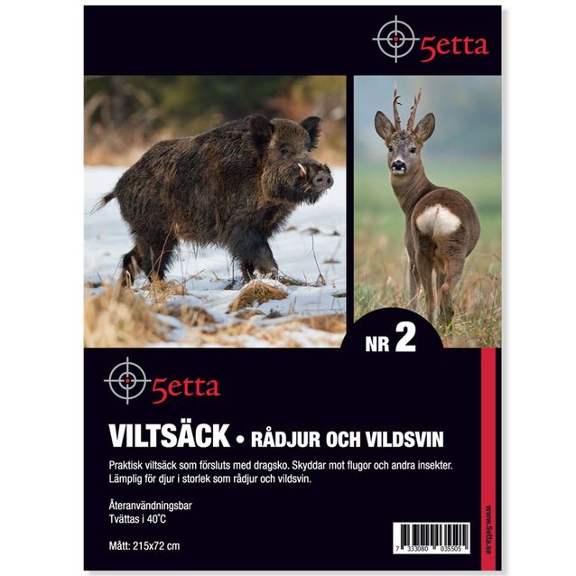 Riistasäkki 5etta metsäkauris/villisika 215x72cm