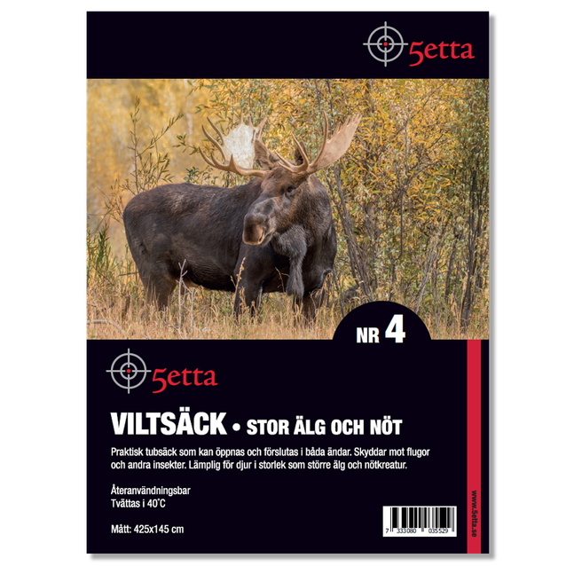 Riistasäkki 5etta 4 suuri hirvi & nauta 425x145cm