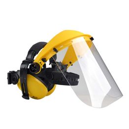 Metsurin kirkas visiiri ja kuulosuojaimet