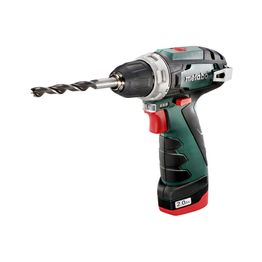 Akkuporakone Metabo PowerMaxx BS Basic 10.8V sisältää 2x2.0Ah akut