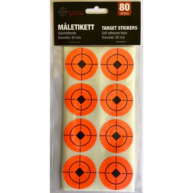 Maalitaulu 5etta itseliimautuva 38mm 80kpl