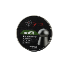 Ilmakiväärin luodit 5etta Doom Heavy 5.5mm 1.175g / 18.13gr 250kpl