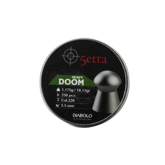 Ilmakiväärin luodit 5etta Doom Heavy 5.5mm 1.175g / 18.13gr 250kpl