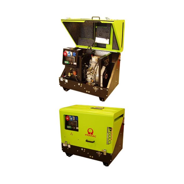 Generaattori Pramac P6000s TYEDS 3-vaiheinen Diesel Hiljainen