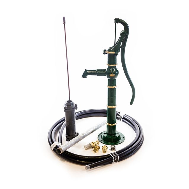 Käsikäyttöinen kaivopumppu Kronan täydellinen imuletkusarjalla