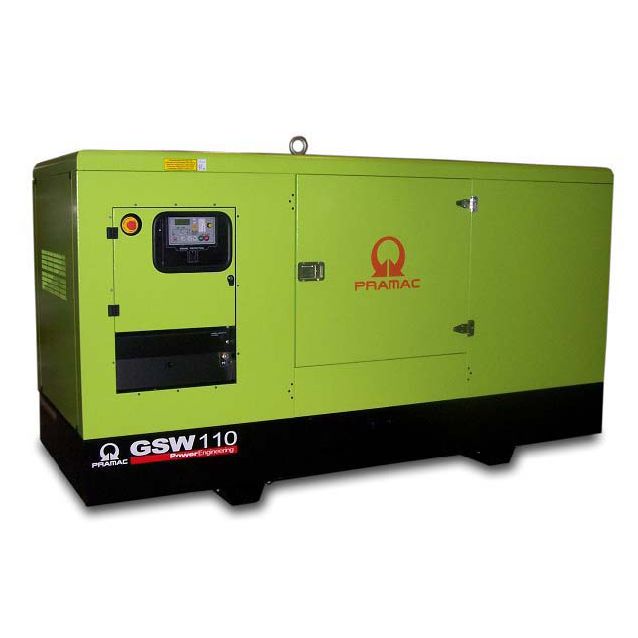 Generaattori PramacgSW110P MCP Täysin koteloitu 3-vaiheinen Diesel
