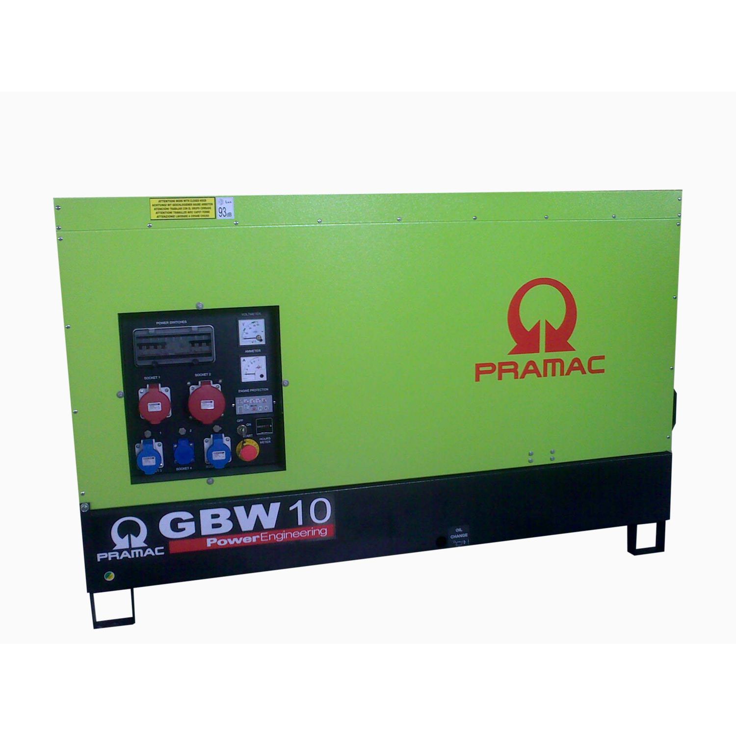 Generaattori PramacgBW10Y/FS5 L MCP Sisäänrakennettu/äänieristetty 3-vaiheinen Diesel