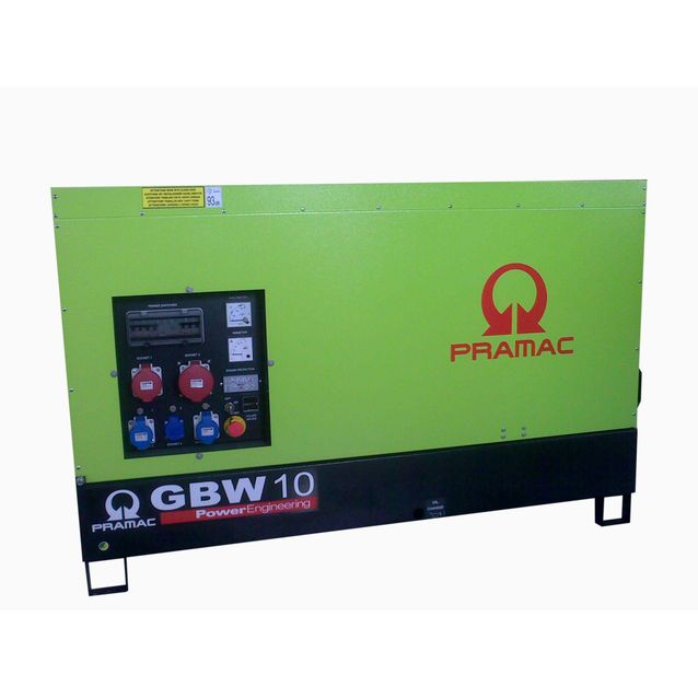 Generaattori PramacgBW10Y/FS5 L MCP Sisäänrakennettu/äänieristetty 3-vaiheinen Diesel