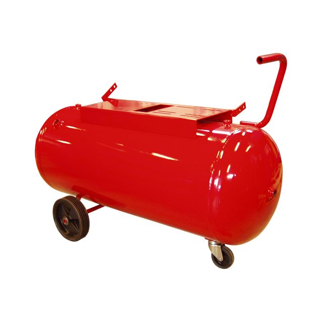 Vaakasuora paineilmasäiliö Drift-Air pyörillä 50 l/11 bar