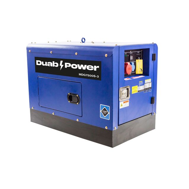 Aggregaatti Duab-Power MDG7500S-3 3-vaihe diesel hiljainen