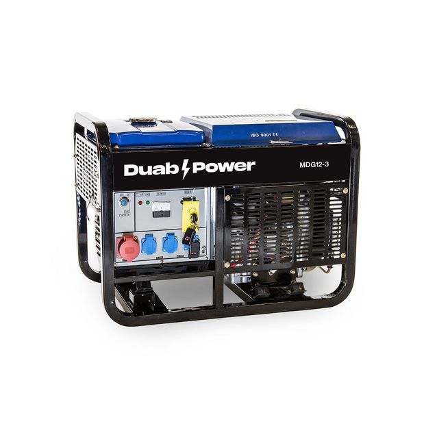 Aggregaatti Duab-Power MDG12-3 3-vaihe diesel kaukokäynnistyksellä
