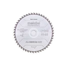 Pyörösahanterä Metabo Aluminium Cut-Professional 165x20 Z48 FZ/TZ 5° neg