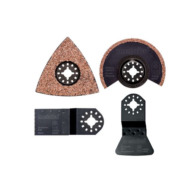 Sarja Metabo monitoimityökaluun soveltuu laatoitustöihin 4 osaa