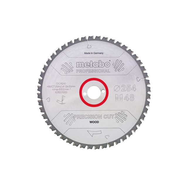 Pyörösahanterä Metabo Precision Cut Wood-Professional 220x30 Z48 DZ/HZ 10°