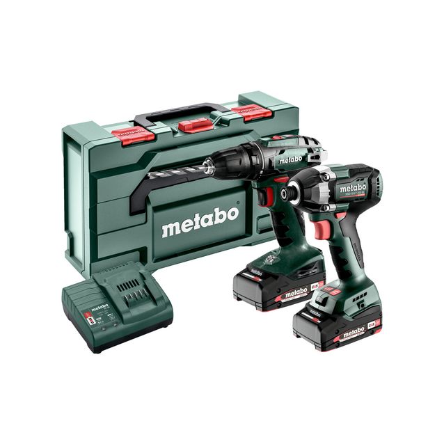 Työkalupaketti Metabo Combo Set 2.8.1 18V sisältää 2x2.0Ah akut ja laturin SC 30