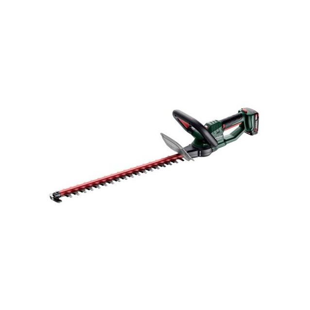 Akkupensasleikkuri Metabo HS 18 LTX 55 sisältäen 2x2Ah akut ja laturin