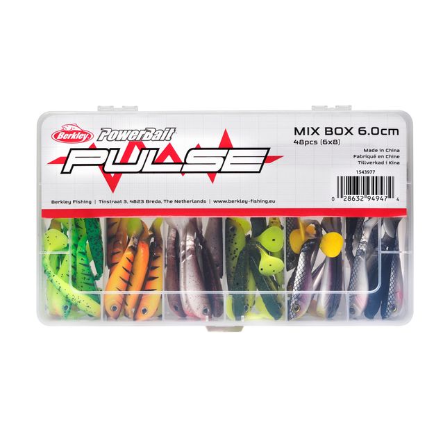 Viehesarja Berkley Pulse Shad MixBox 6cm 48kpl