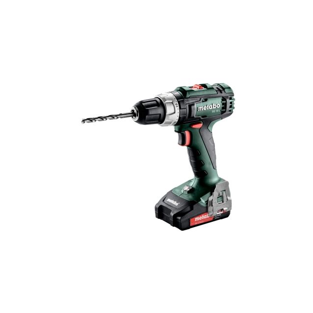 Akkuporakone/ruuvinväännin Metabo BS 18 L 18V sisältää 2x2.0Ah akut ja laturin
