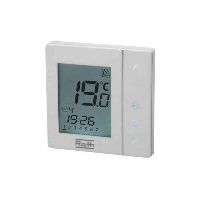 Huonetermostaatti Roth Basicline näytöllä 230V