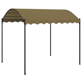 Huvimaja 4x3x2,6 m ruskeanharmaa 180 g/m²