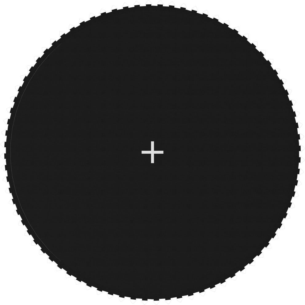 Hyppymatto musta kangas 4,27 m pyöreälle trampoliinille