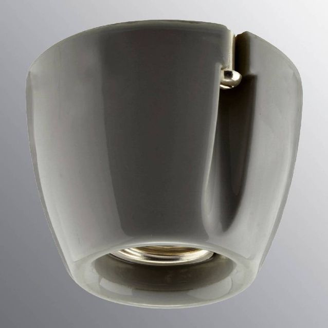 Lampunkanta Ifö Electric Basic posliinia suora harmaa IP20