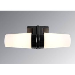 Seinävalaisin Ifö Electric Bernadotte tupla musta posliini IP44