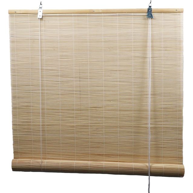 Bamburullaverho Ihanin natural pituus 180 cm eri leveyksiä