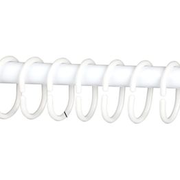 Suihkuverhorenkaat Ihanin, 10kpl, valkoinen