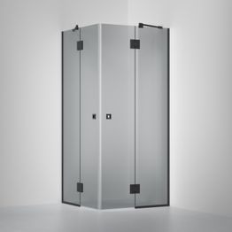Suihkunurkka INR Arc 16 Frame, savu lasi, mittatilaus