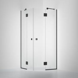 Suihkunurkka INR Arc 16 Frame, opaali kirkas lasi, mittatilaus