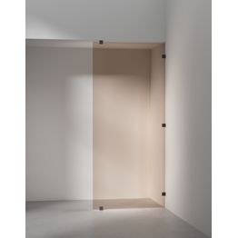 Suihkuseinä INR Arc 20 Original Plus, pronssilasi, mattamusta profiili, mittatilaus