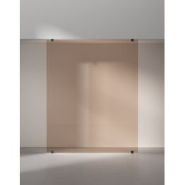 Suihkuseinä INR Arc 43 Original Plus, pronssilasi, mattamusta profiili, mittatilaus