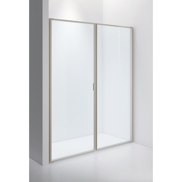 Suihkuovi INR Edge 3, kirkas lasi, eri profiileja, mittatilaus